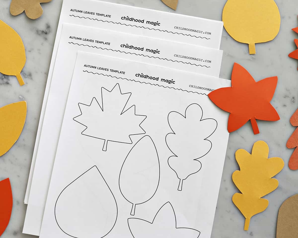 Leaf Outline Childhood Magic Leaf Outline Childhood Magic