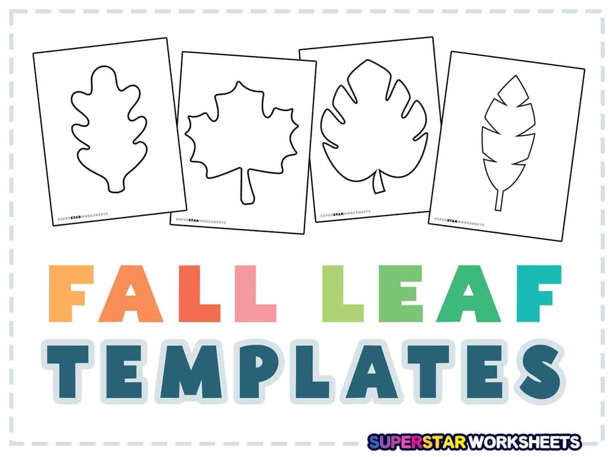 Leaf Template Superstar Worksheets Leaf Template Superstar Worksheets