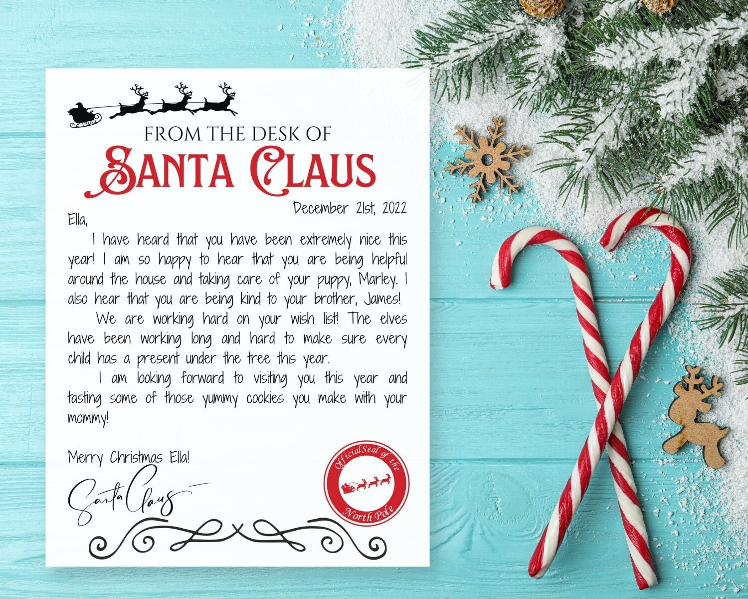Printable Letters From Santa Claus Template Printable Letters From Santa Claus Template