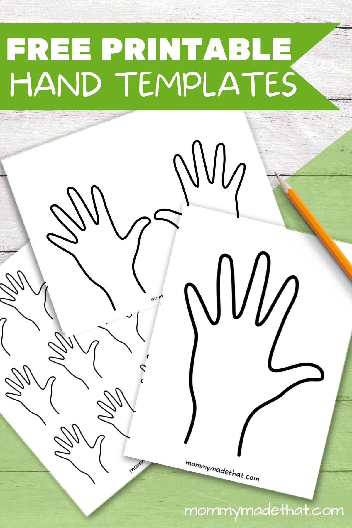 Printable Hand Template With Nails