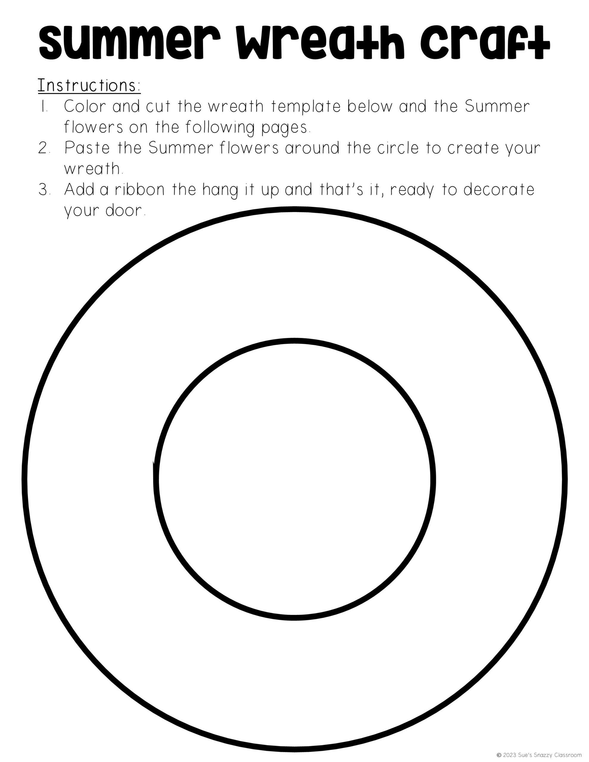 Low Prep Summer Flowers Wreath Craft Activity DOLLAR DEAL Made By Teachers Low Prep Summer Flowers Wreath Craft Activity DOLLAR DEAL Made By Teachers