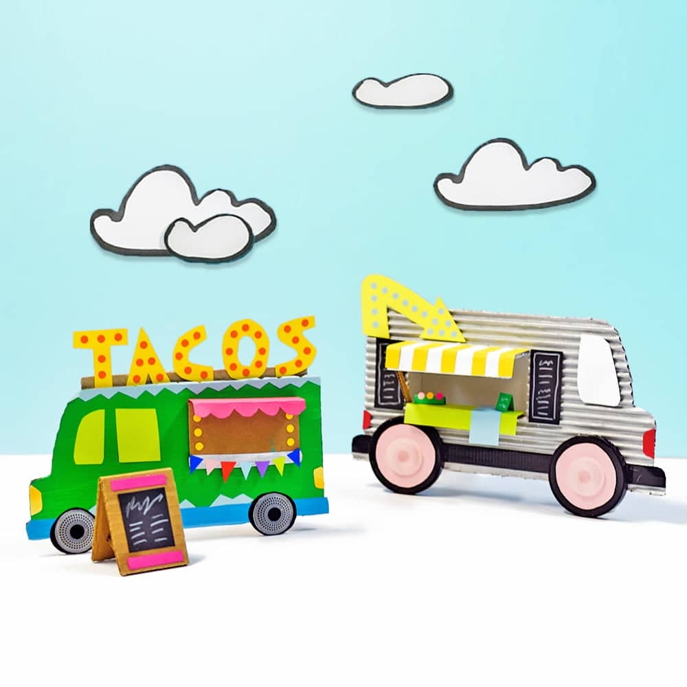 Make An Easy Cardboard Food Truck From Recycled Supplies Make An Easy Cardboard Food Truck From Recycled Supplies