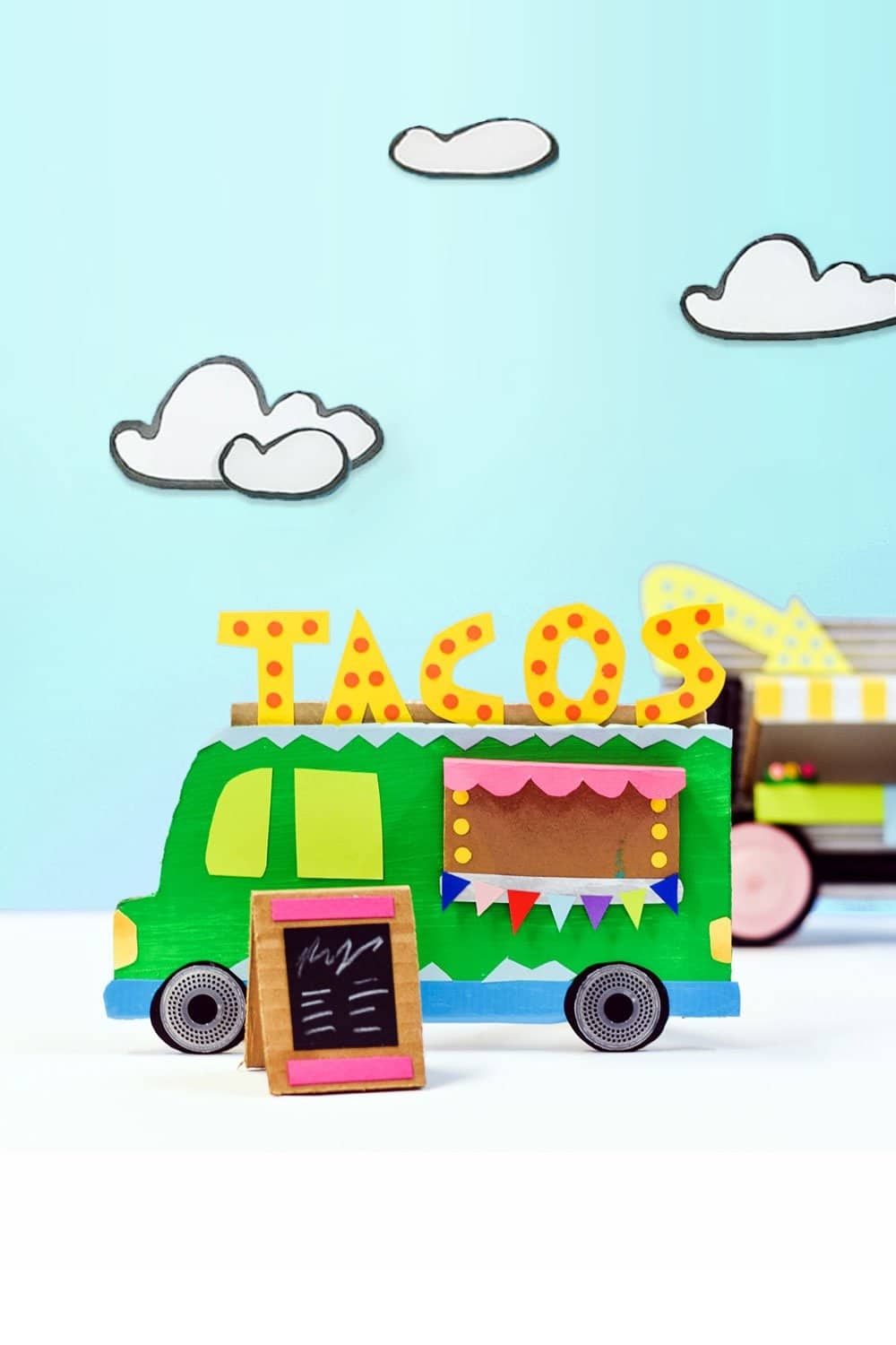 Make An Easy Cardboard Food Truck From Recycled Supplies Make An Easy Cardboard Food Truck From Recycled Supplies