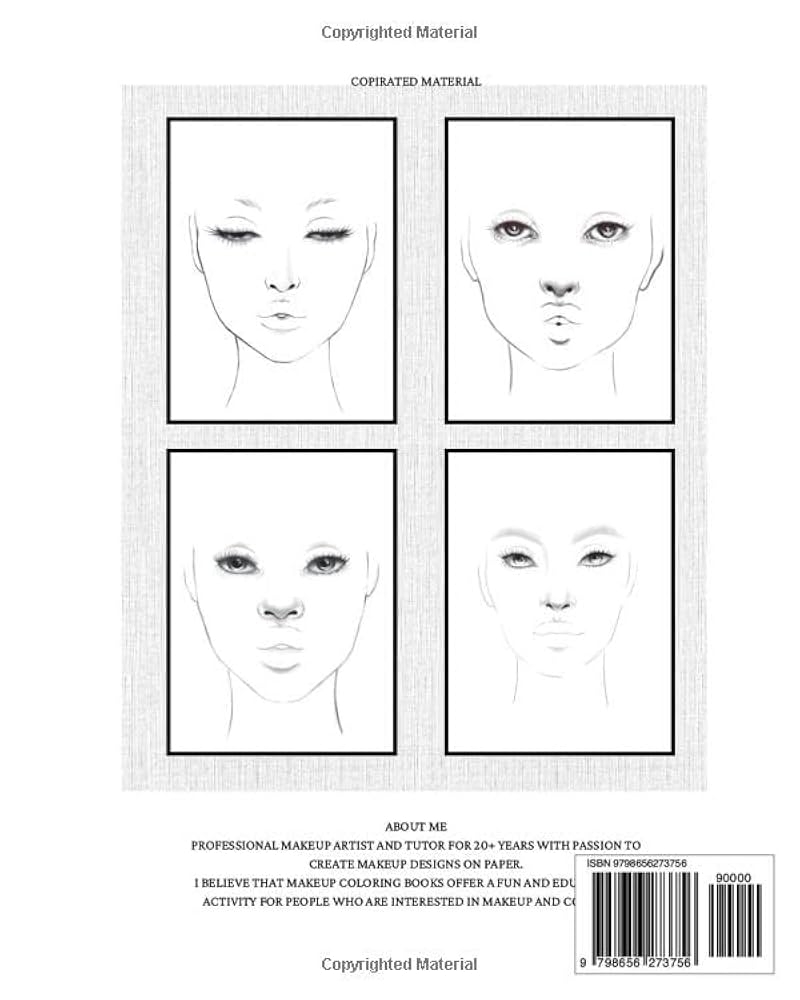 Makeup Face Template Printable