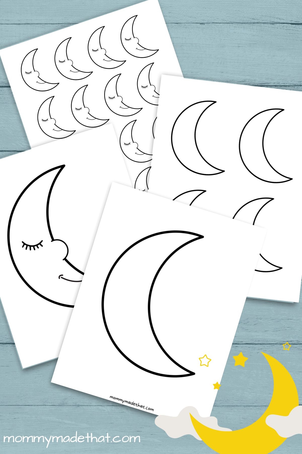 Moon Templates Lots Of Free Printables Moon Templates Lots Of Free Printables