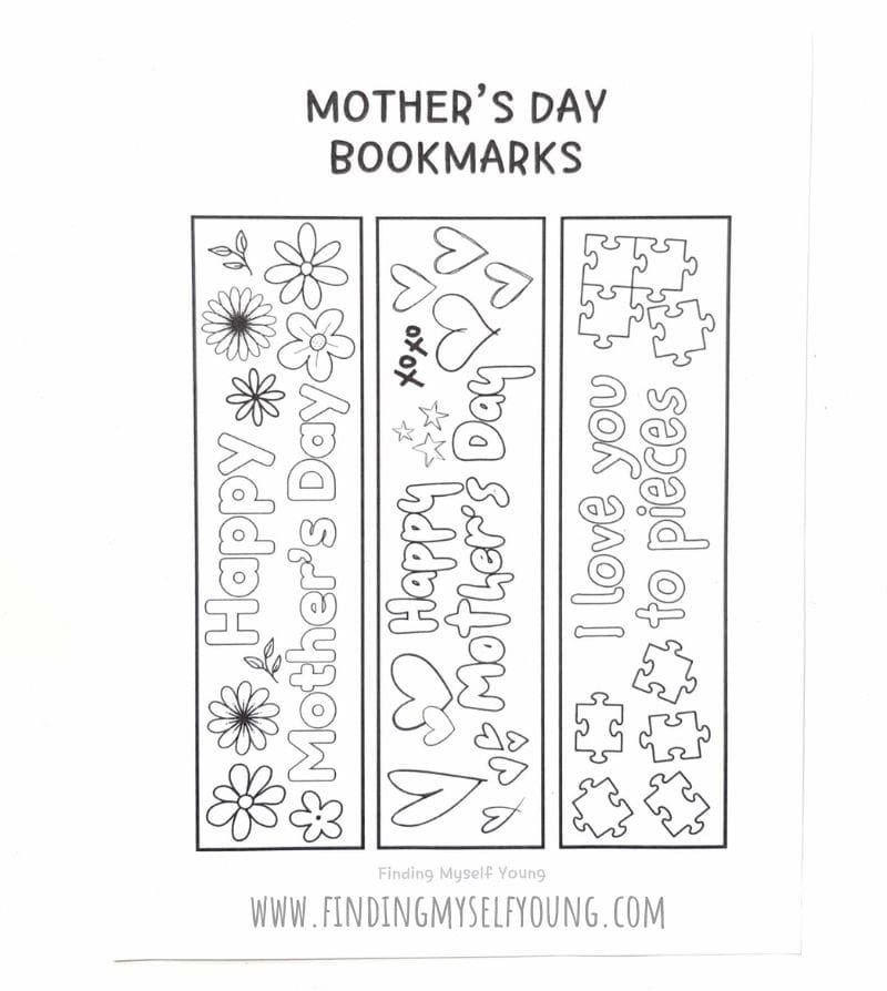 Mother s Day Colouring Bookmarks Free Printable Template Finding Myself Young Mother s Day Colouring Bookmarks Free Printable Template Finding Myself Young