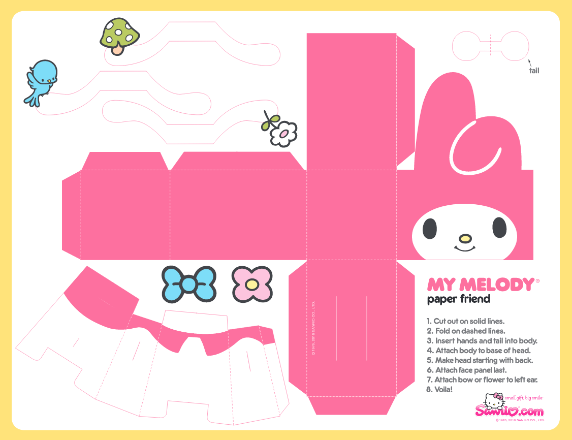 My Melody Free Printable Box Oh My Fiesta In English My Melody Free Printable Box Oh My Fiesta In English