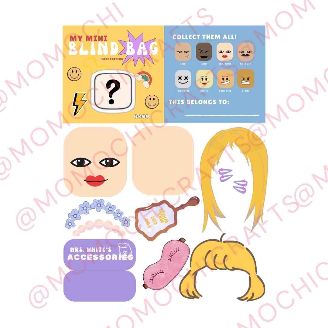 My Mini Blind Bag Face Edition Letter sized Blind Bag Template For Non borderless Print By Sociallyeuni Raket PH My Mini Blind Bag Face Edition Letter sized Blind Bag Template For Non borderless Print By Sociallyeuni Raket PH
