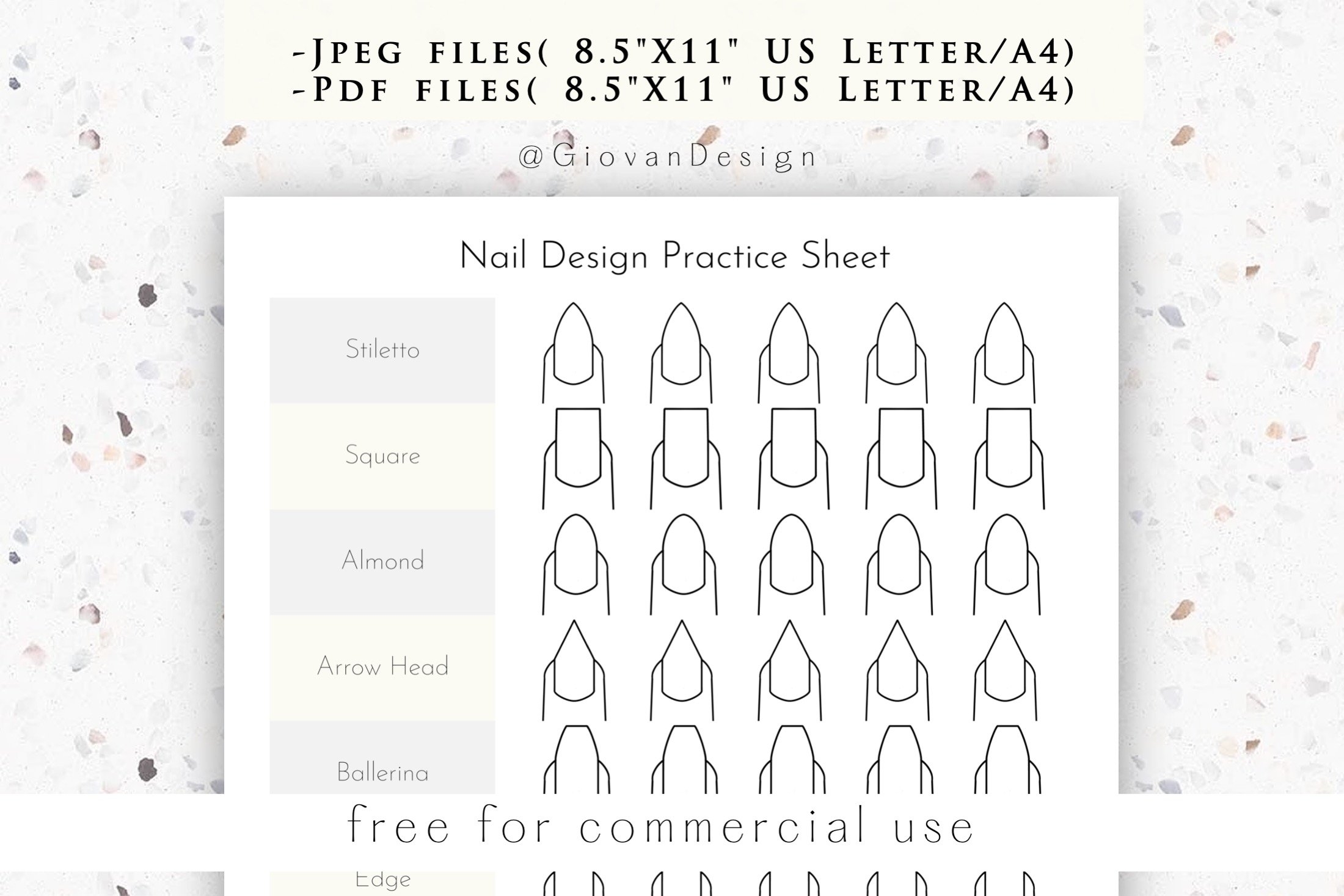 Nail Design Practice Sheet Printable Nail Tech Plan Sheet Nail Design Practice Sheet Printable Nail Tech Plan Sheet