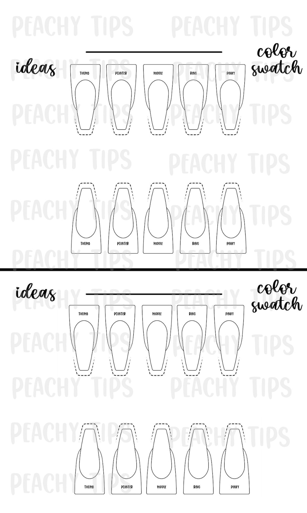 Nail Design Template Downloadable printable Printable downloadable Template Nail Design Template Kit Ballerina Stiletto Almond Square Etsy Nail Design Template Downloadable printable Printable downloadable Template Nail Design Template Kit Ballerina Stiletto Almond Square Etsy