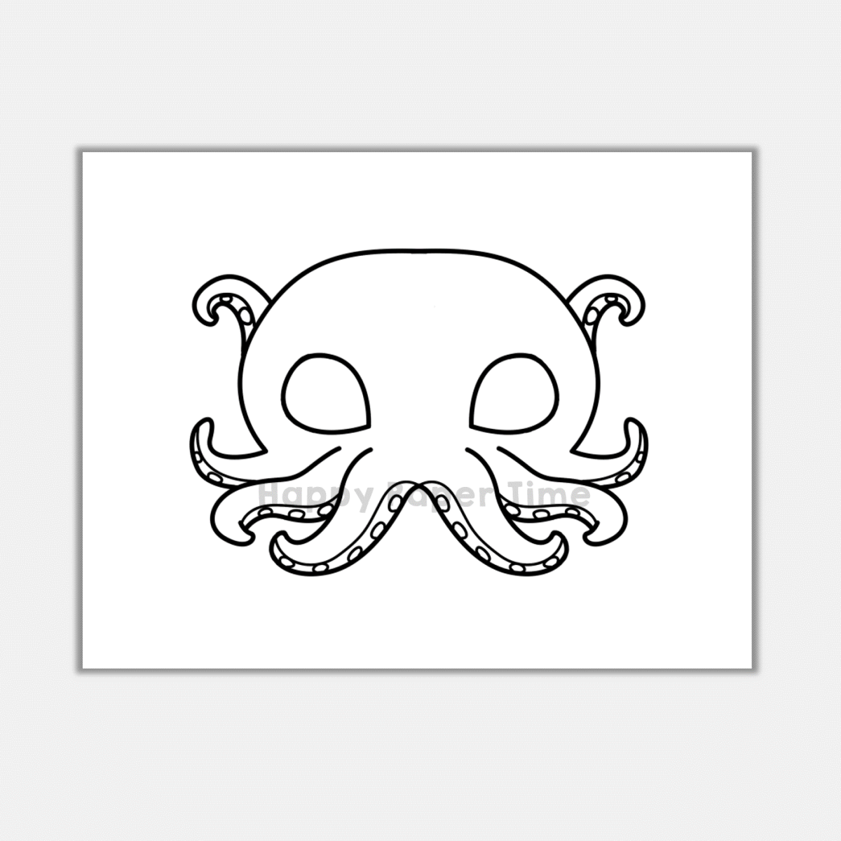 Octopus Paper Masks Printable Ocean Sea Animal Coloring Craft Activity Made By Teachers Octopus Paper Masks Printable Ocean Sea Animal Coloring Craft Activity Made By Teachers