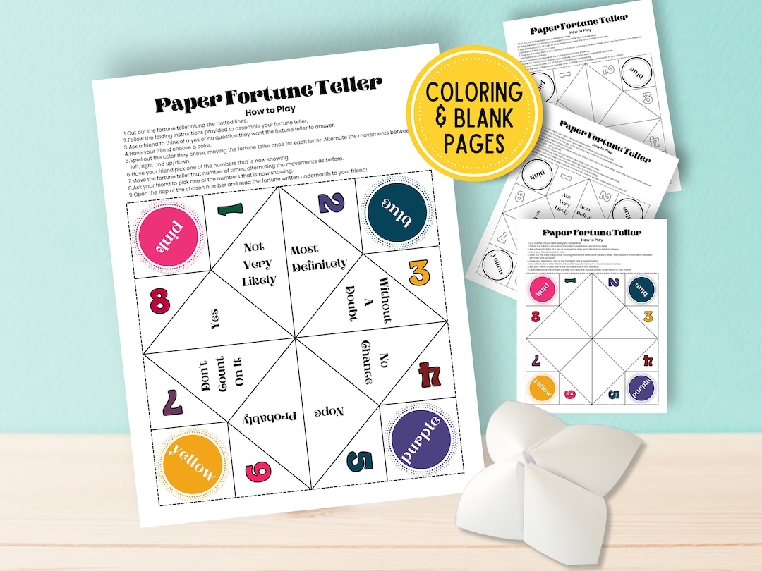 Origami Fortune Teller Printable Cootie Catcher Sleepover Printable Games Chatterbox Paper Fortune Teller Slumber Party Games Etsy Australia Origami Fortune Teller Printable Cootie Catcher Sleepover Printable Games Chatterbox Paper Fortune Teller Slumber Party Games Etsy Australia
