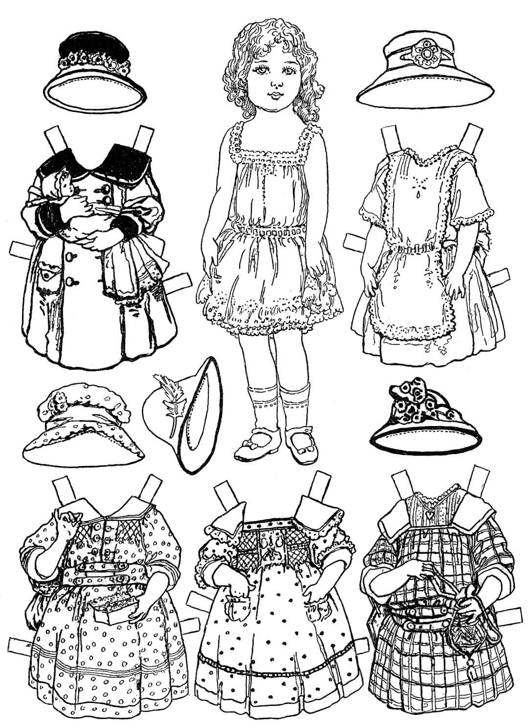 Paper Doll Templates Printable Coloring Pages FREE Paper Doll Templates Printable Coloring Pages FREE
