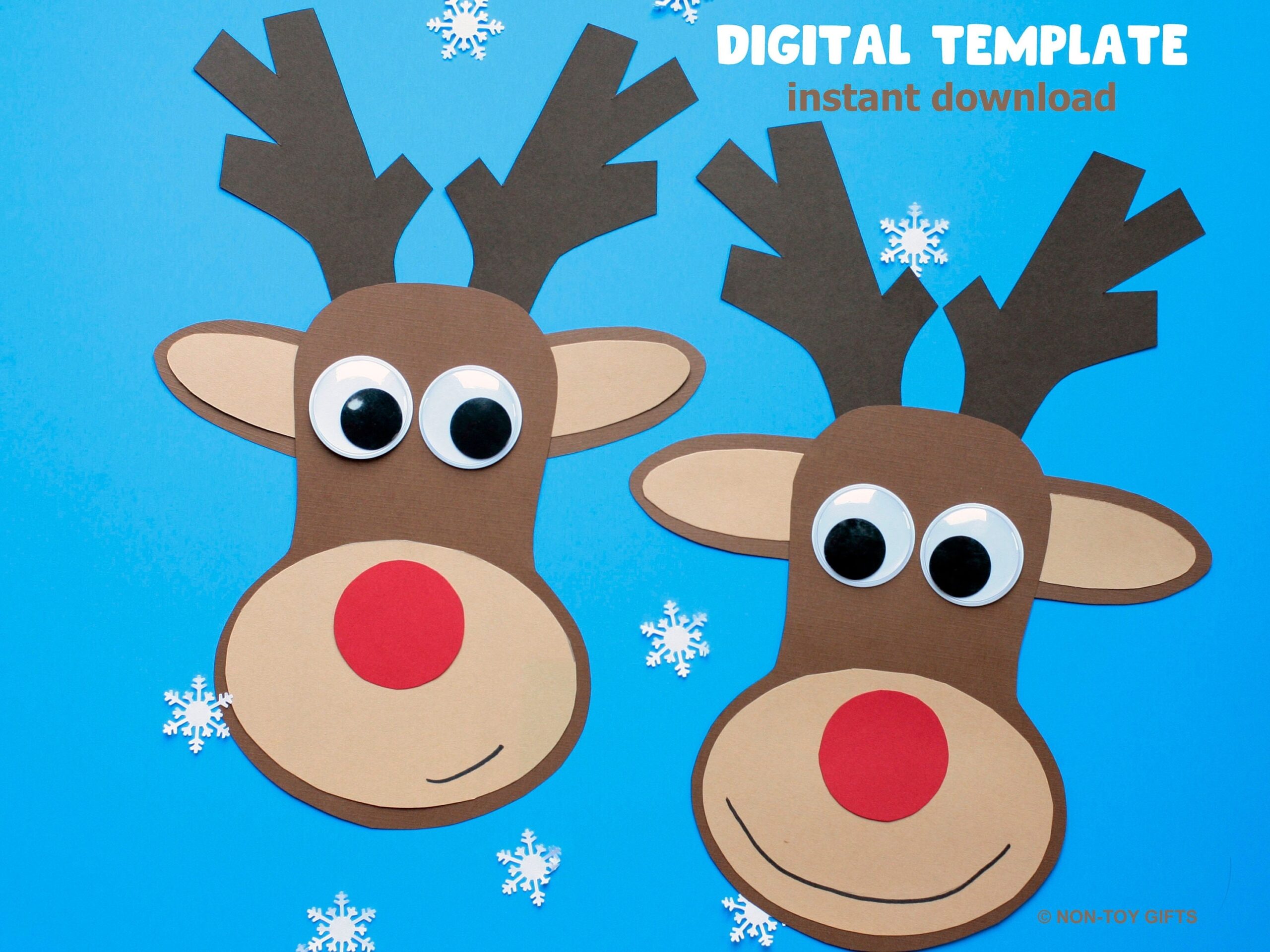 Paper Reindeer Craft Christmas Reindeer Printable Template Holiday School Craft Rudolph Pdf Kids Christmas Activity Etsy Paper Reindeer Craft Christmas Reindeer Printable Template Holiday School Craft Rudolph Pdf Kids Christmas Activity Etsy
