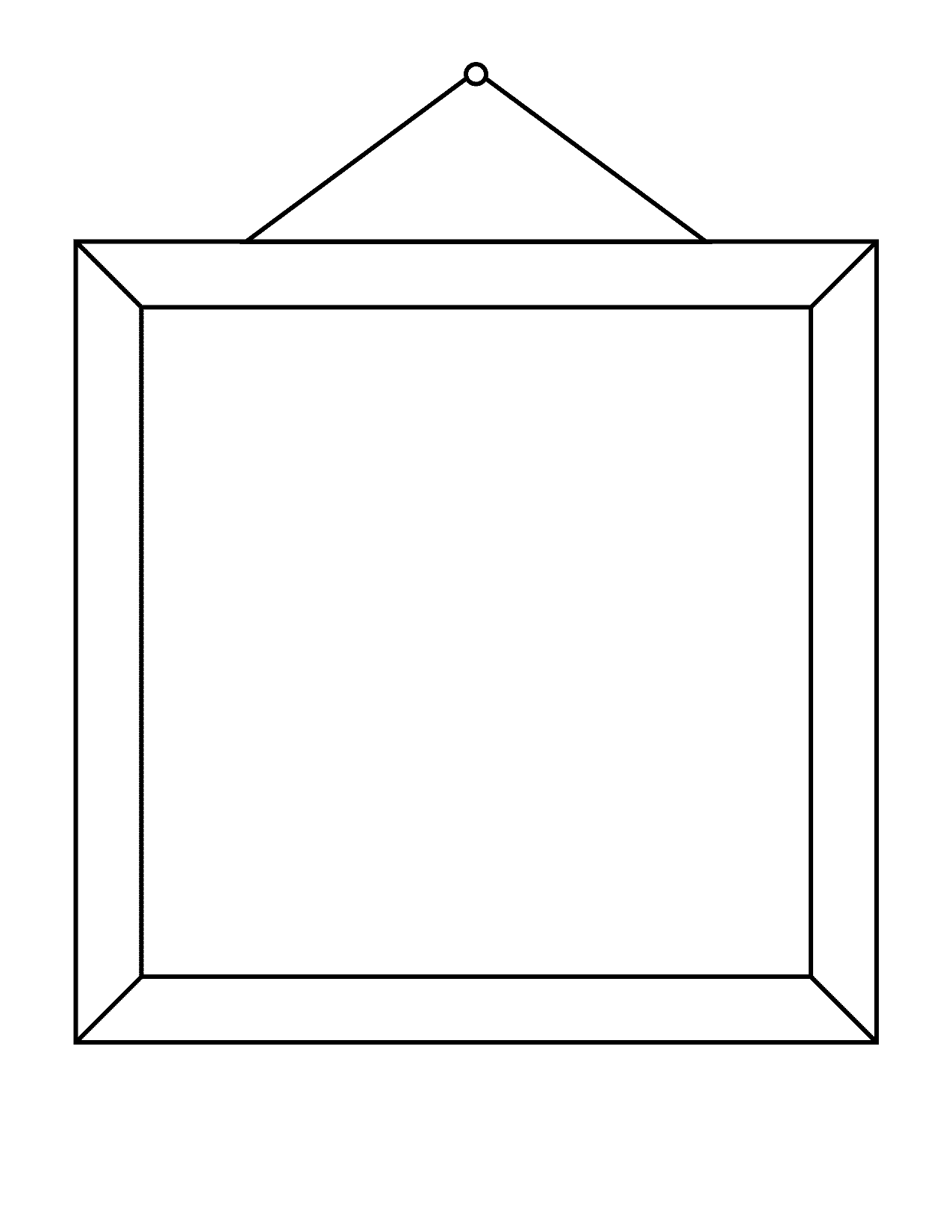 Picture Frame FREE Printable Template Planerium Picture Frame FREE Printable Template Planerium