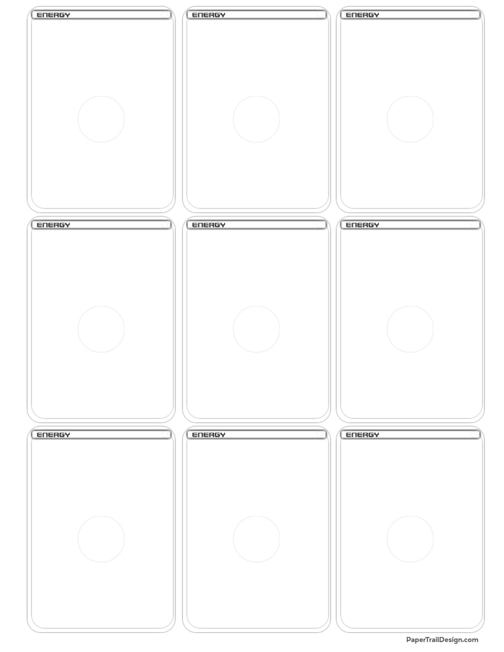 Pok mon Card Template Free Printable Paper Trail Design Pok mon Card Template Free Printable Paper Trail Design
