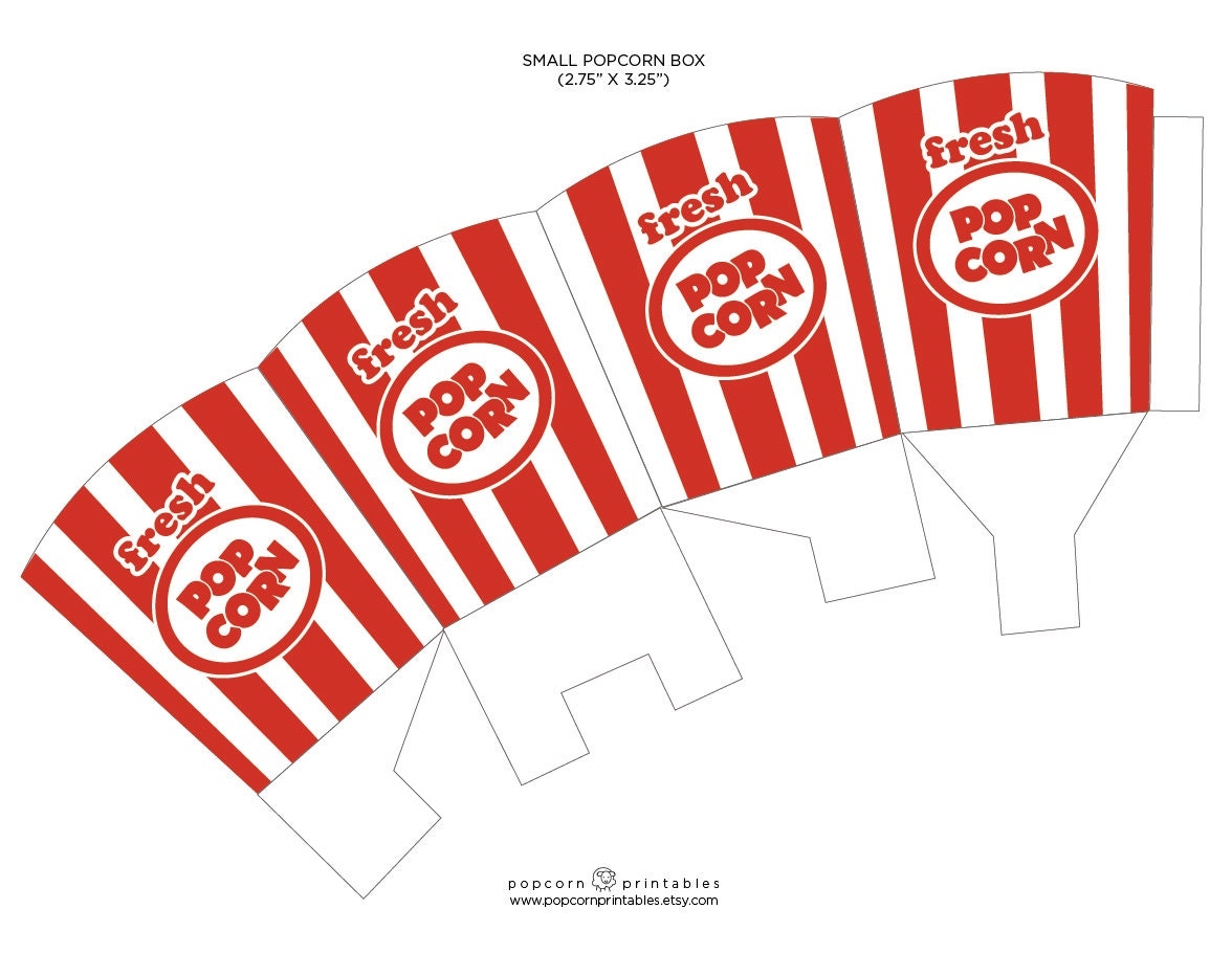 Popcorn Template Printable Popcorn Template Printable