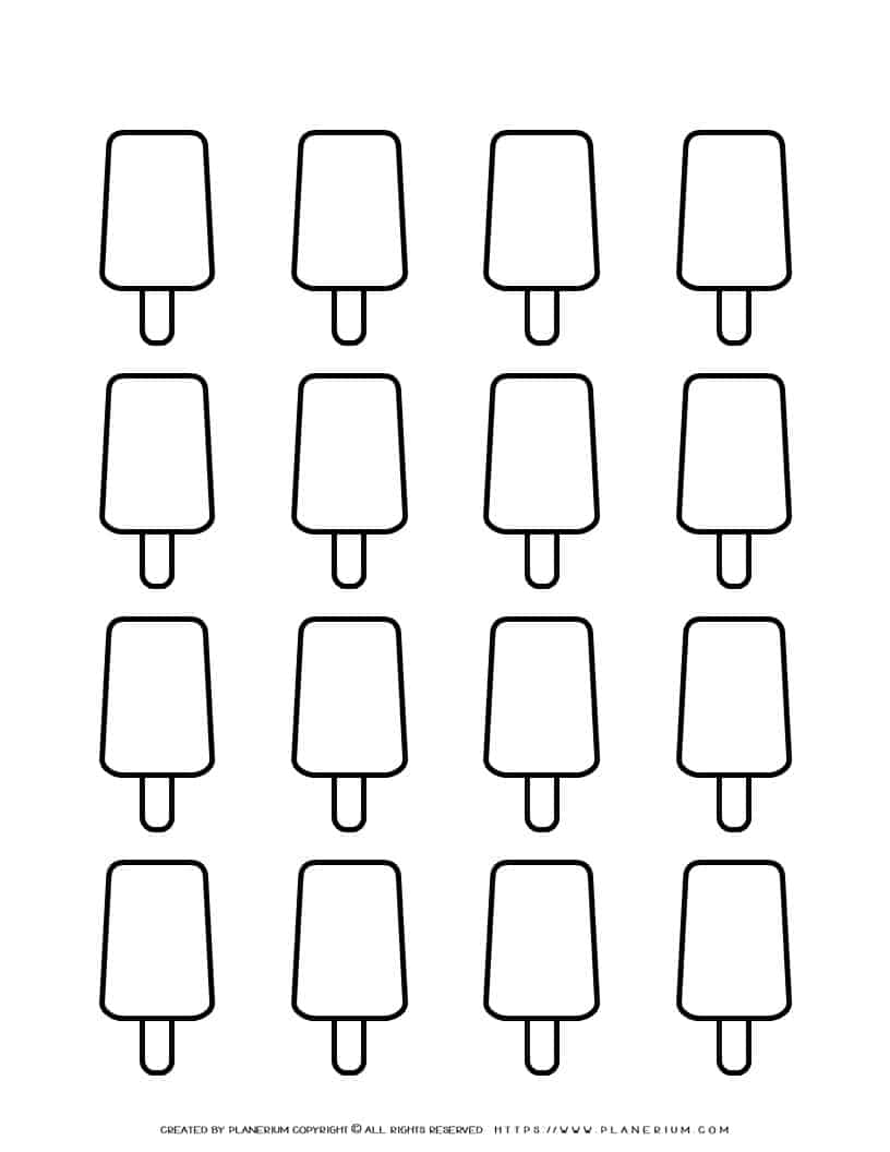 Popsicle Template Sixteen Popsicles Planerium Popsicle Template Sixteen Popsicles Planerium