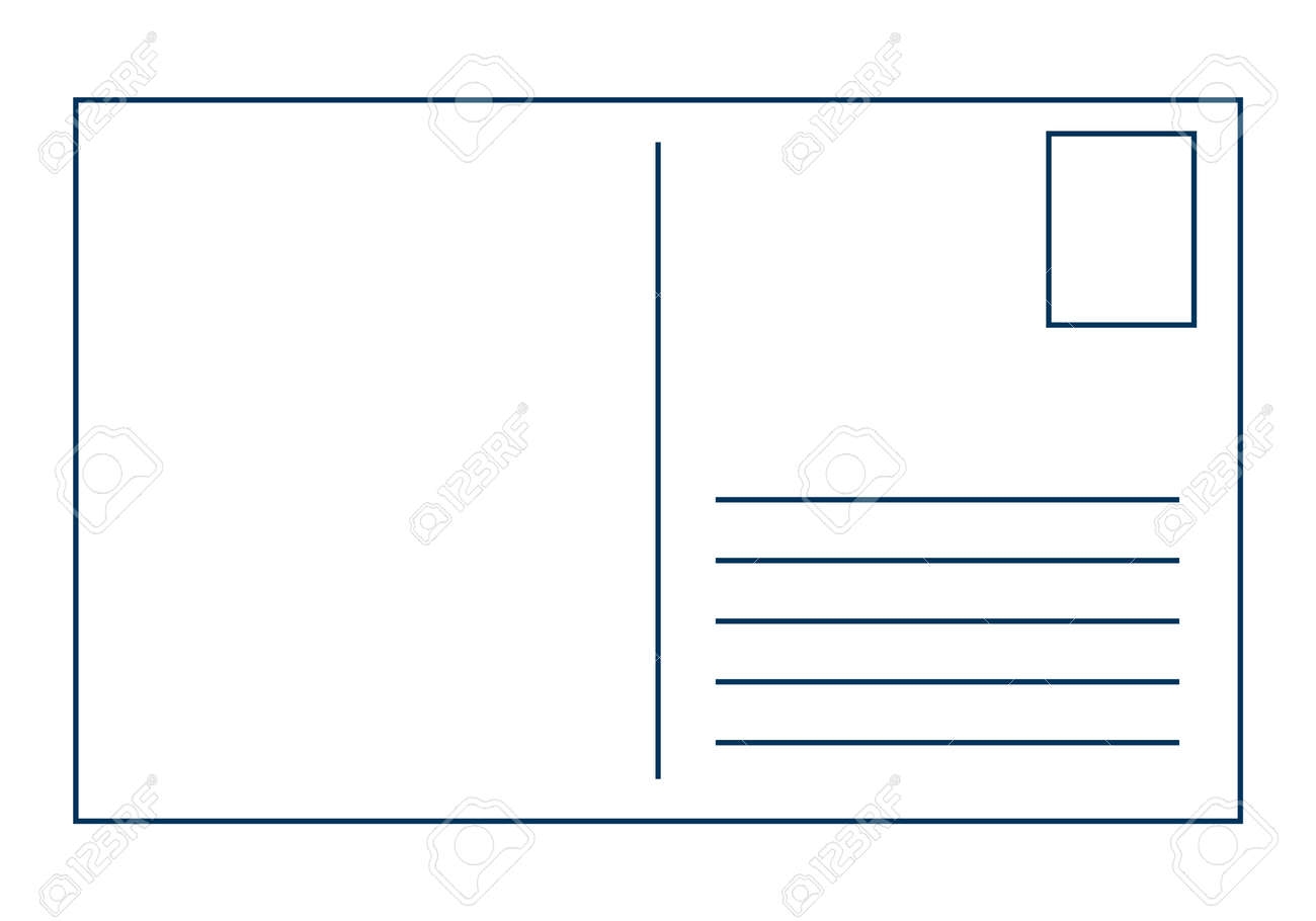 Printable Postcard Template Printable Postcard Template