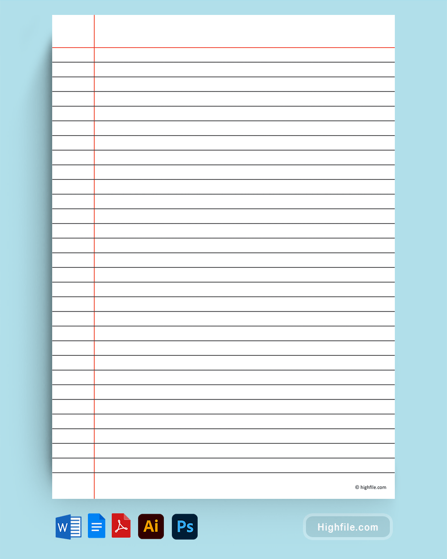 Printable A4 Lined Paper Template Word Google Docs PDF Adobe Illustrator Adobe Photoshop Highfile Printable A4 Lined Paper Template Word Google Docs PDF Adobe Illustrator Adobe Photoshop Highfile