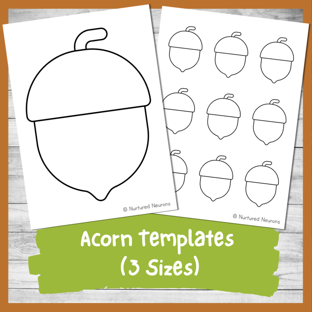 Printable Acorn Template Printable Acorn Template