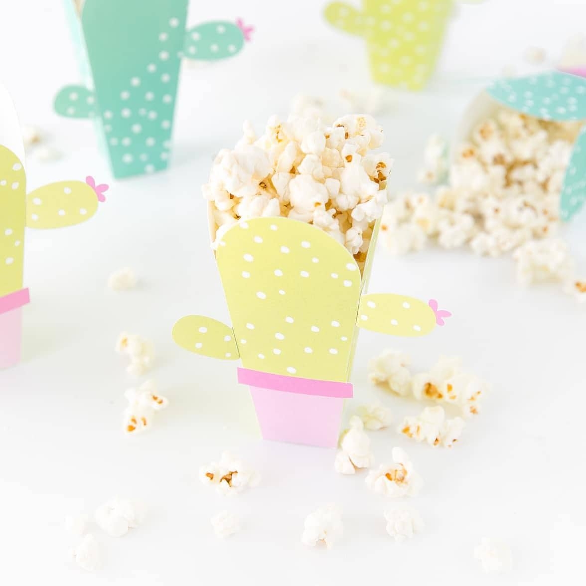 Printable Cactus Popcorn Box Template Design Eat Repeat Printable Cactus Popcorn Box Template Design Eat Repeat