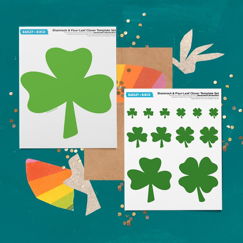 Four Leaf Clover Template Printable Four Leaf Clover Template Printable