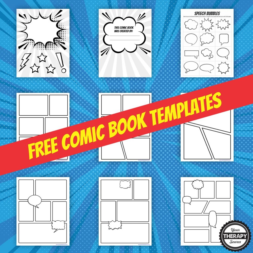 Printable Comic Strip Template A Free Resource For All Ages Your Therapy Source Printable Comic Strip Template A Free Resource For All Ages Your Therapy Source