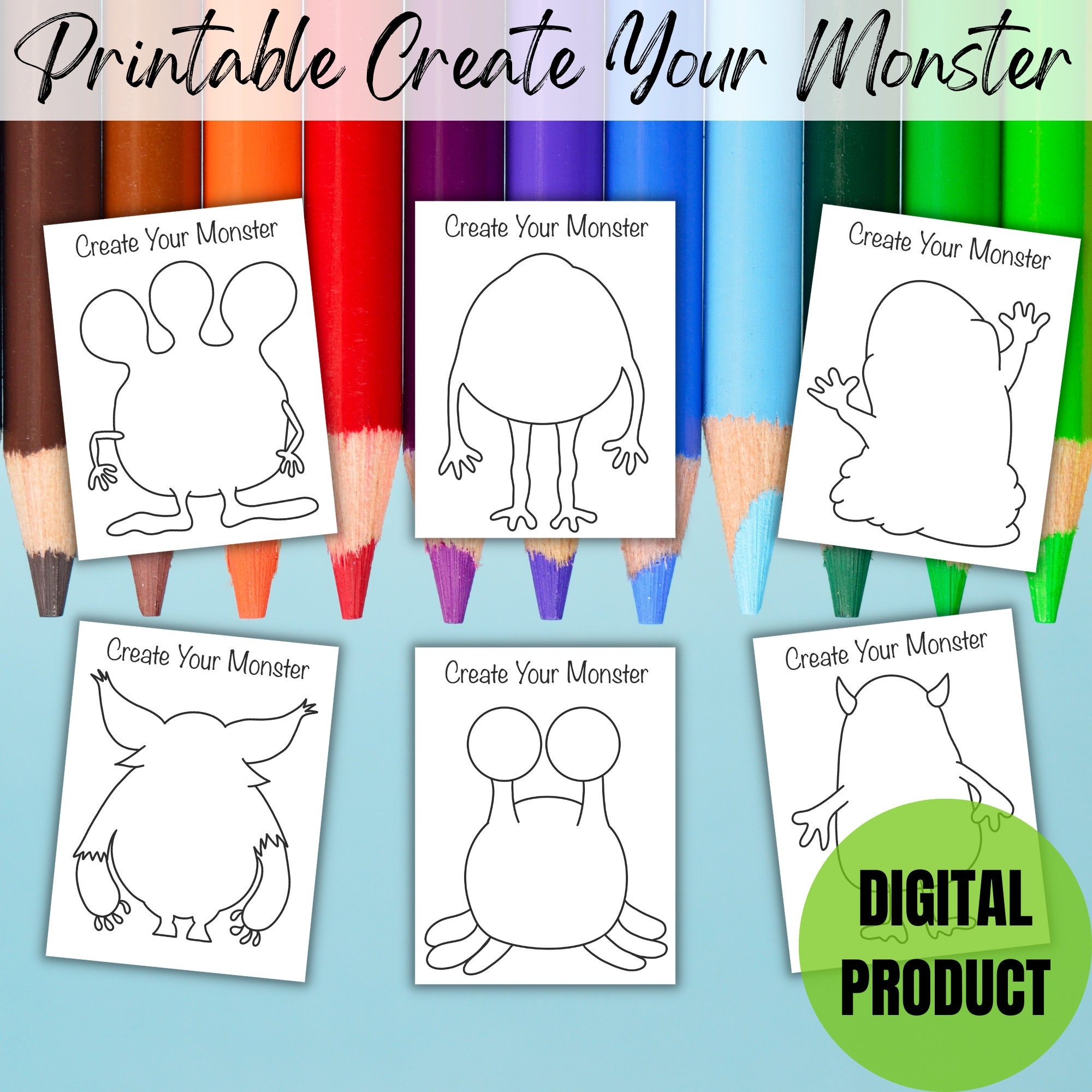 Printable Create Your Monster Template Monster Party Coloring Sheets Monster Activity For Kids Create Your Own Monster Worry Monster Etsy UK Printable Create Your Monster Template Monster Party Coloring Sheets Monster Activity For Kids Create Your Own Monster Worry Monster Etsy UK