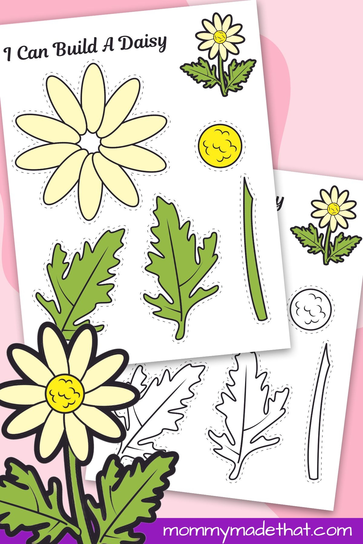 Printable Daisy Craft Template Printable Daisy Craft Template