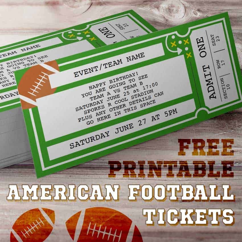 Football Printable Template Football Printable Template
