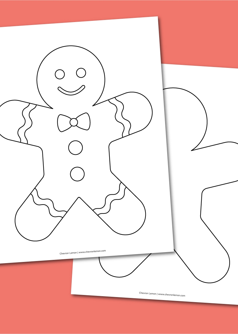 Gingerbread Man Template Free Printable Gingerbread Man Template Free Printable