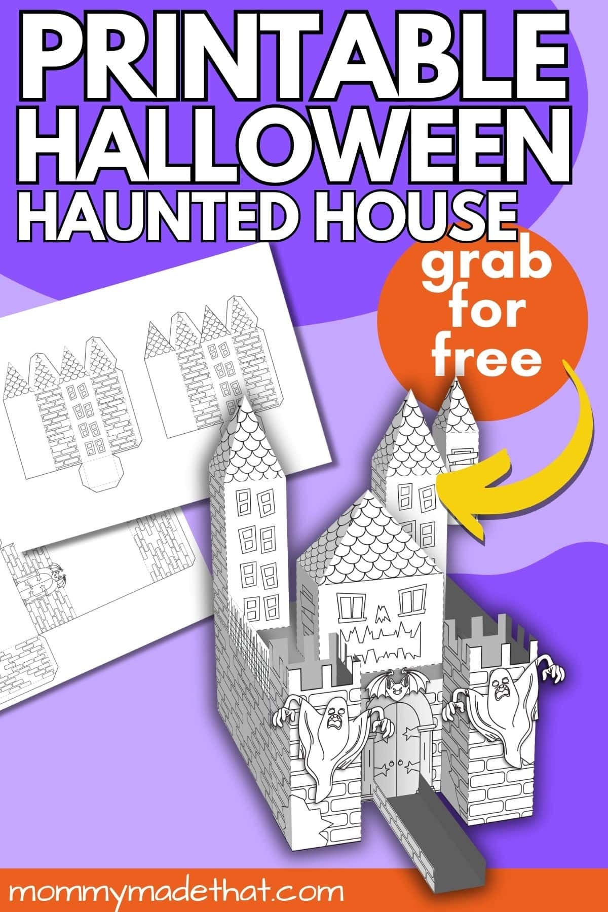 Haunted House Template Printable Haunted House Template Printable