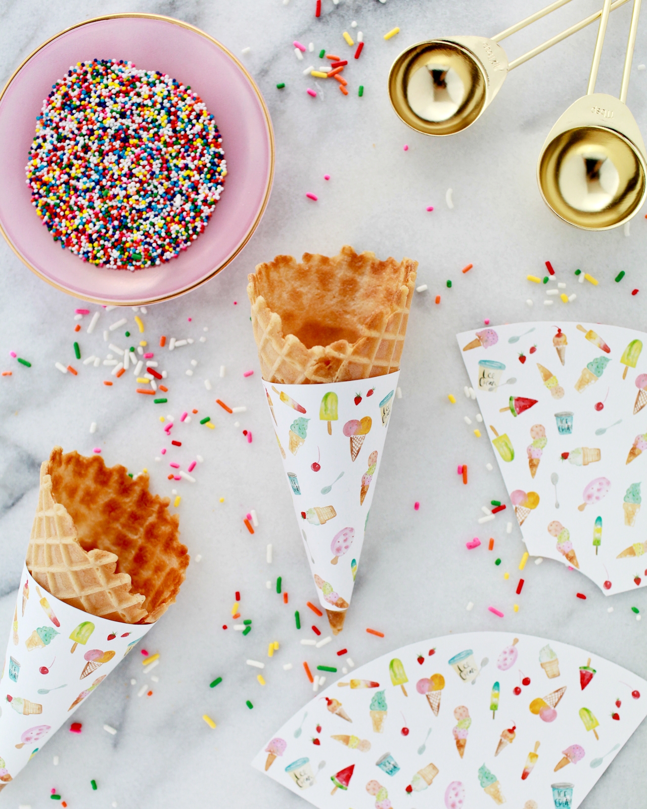 Printable Ice Cream Cone Template