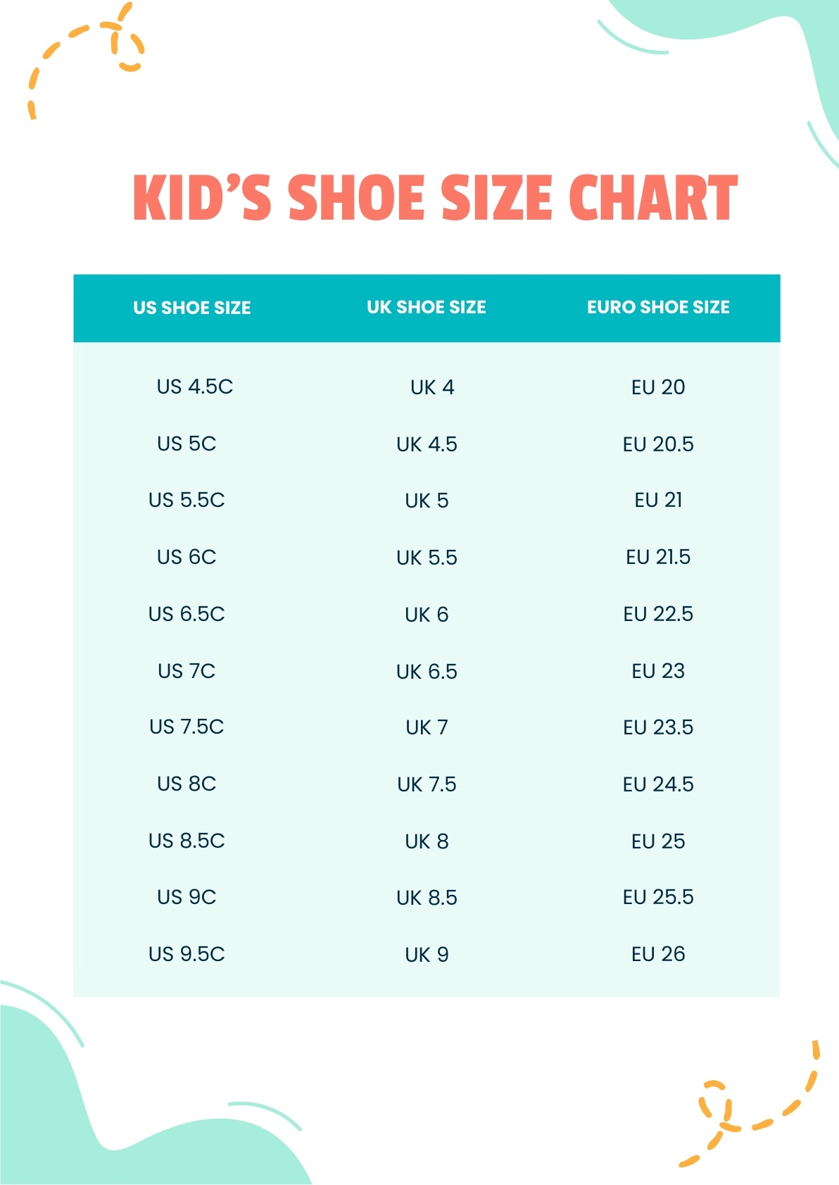 Printable Shoe Size Template Pdf Printable Shoe Size Template Pdf
