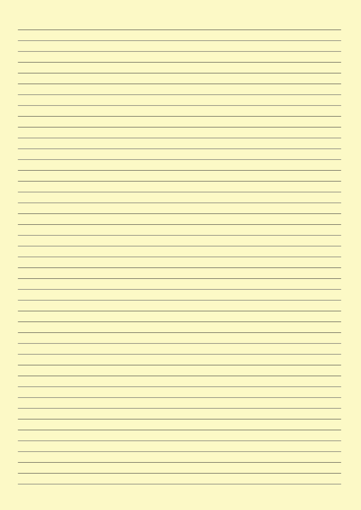 Printable Lined Paper Template Printable Lined Paper Template