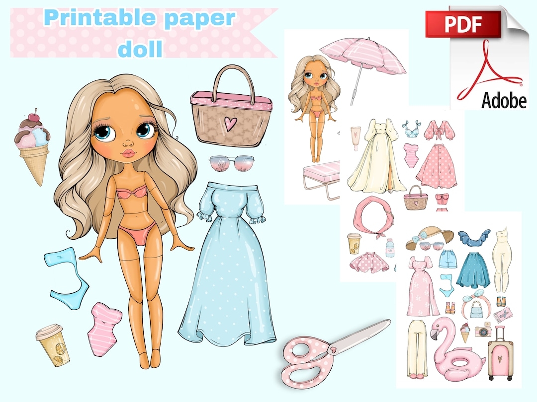 Paper Doll Template Free Printable