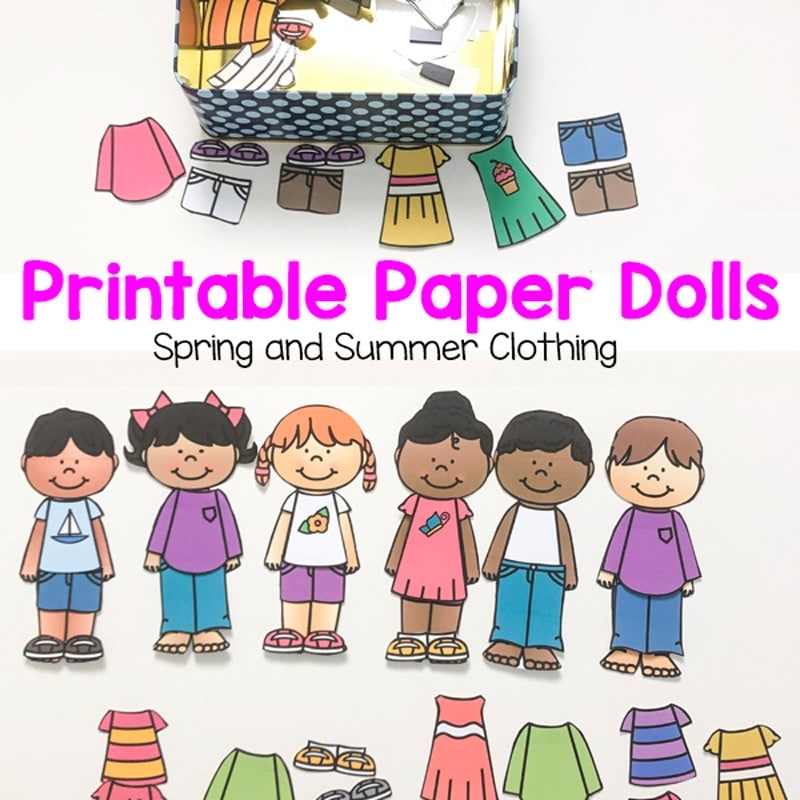 Printable Paper Dolls For Spring Summer Winter And Fall Fun With Mama Printable Paper Dolls For Spring Summer Winter And Fall Fun With Mama