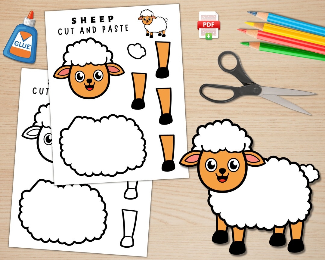 Printable Paper Sheep Craft Template For Kids Farm Animal Crafts Farm Activities Color Cut And Glue Build A Sheep PDF Etsy UK Printable Paper Sheep Craft Template For Kids Farm Animal Crafts Farm Activities Color Cut And Glue Build A Sheep PDF Etsy UK