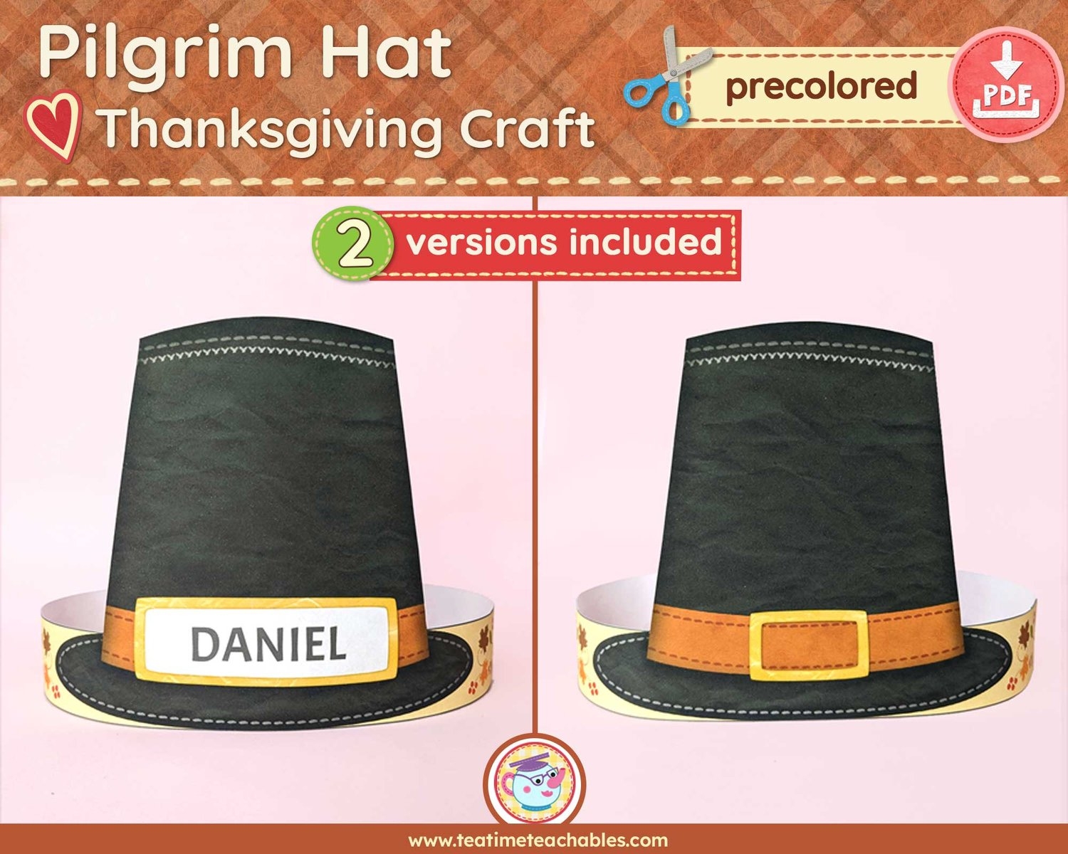 Pilgrim Hat Template Printable Pilgrim Hat Template Printable