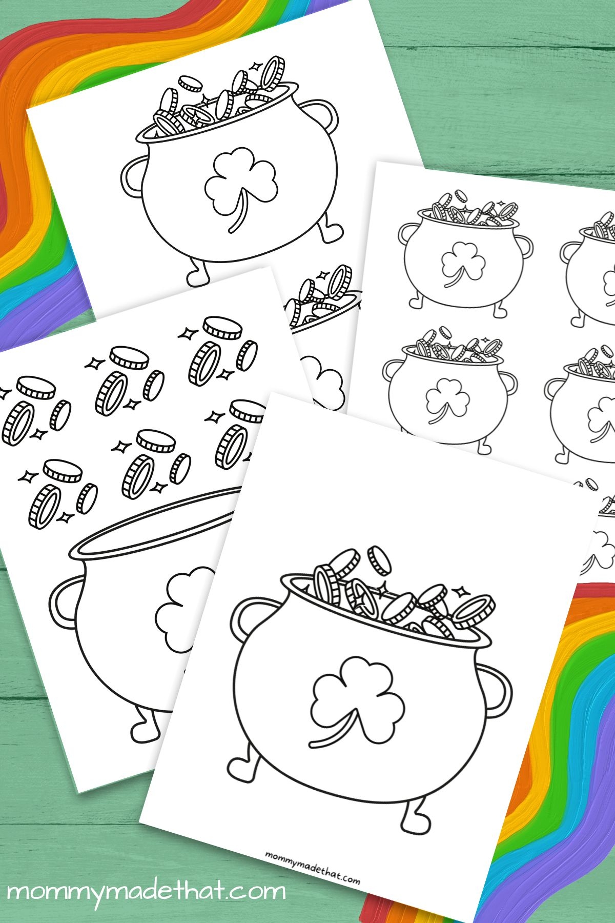 Printable Pot Of Gold Templates Lots Of Free Outlines Printable Pot Of Gold Templates Lots Of Free Outlines