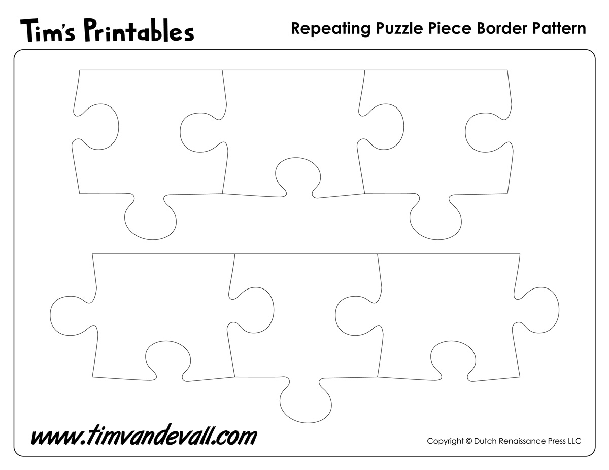 Printable Puzzle Piece Border Pattern Tim s Printables Printable Puzzle Piece Border Pattern Tim s Printables