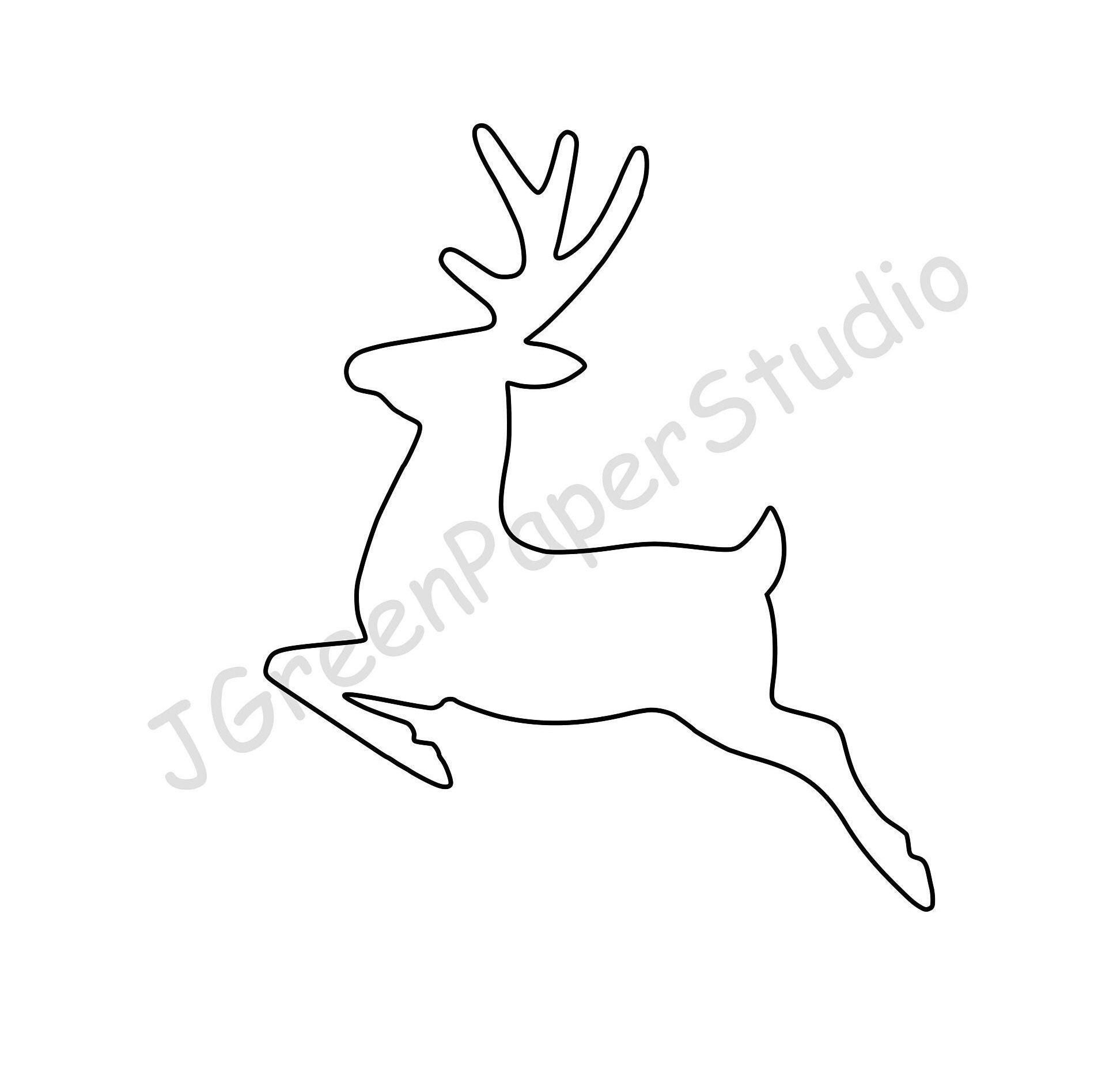 Free Printable Reindeer Template Free Printable Reindeer Template