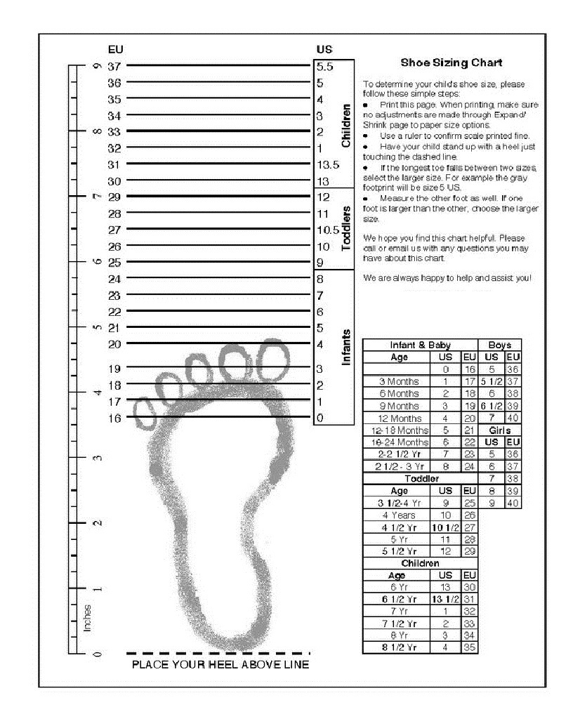 Printable shoe size chart adult 1 Sovereign Lake Nordic Club Printable shoe size chart adult 1 Sovereign Lake Nordic Club