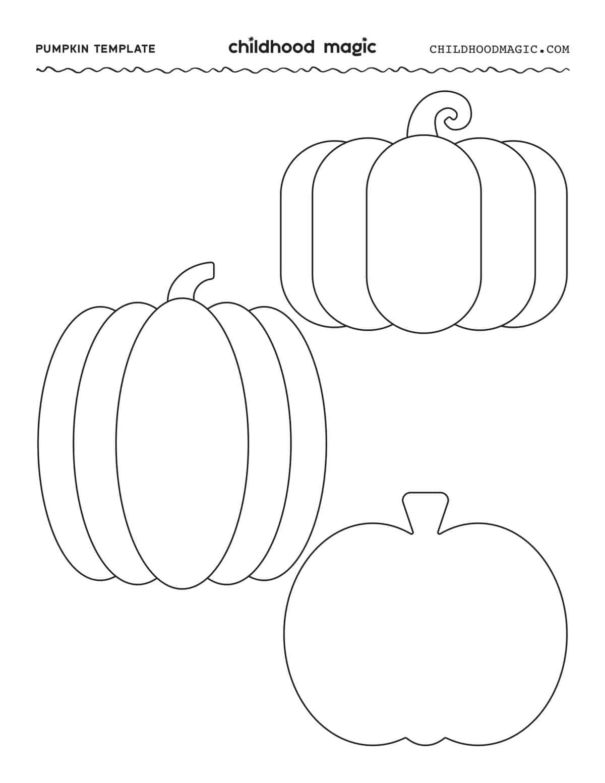 Printable Cut Out Pumpkin Template