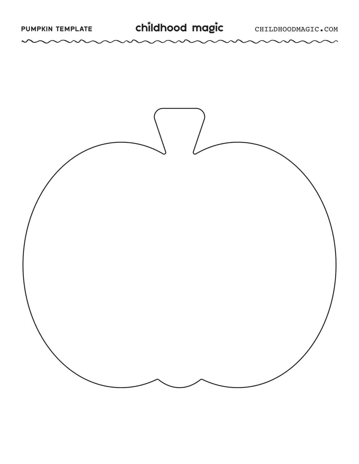 Pumpkin Outline Childhood Magic Pumpkin Outline Childhood Magic