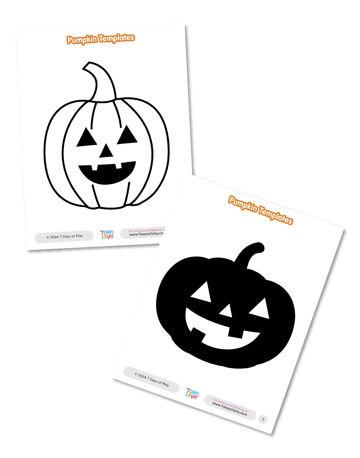 Pumpkin Templates Free Printable 7 Days Of Play Pumpkin Templates Free Printable 7 Days Of Play