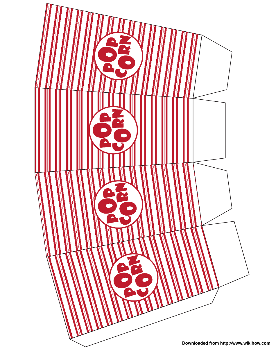 Red Stripes Popcorn Box Template Download Printable PDF Templateroller Red Stripes Popcorn Box Template Download Printable PDF Templateroller