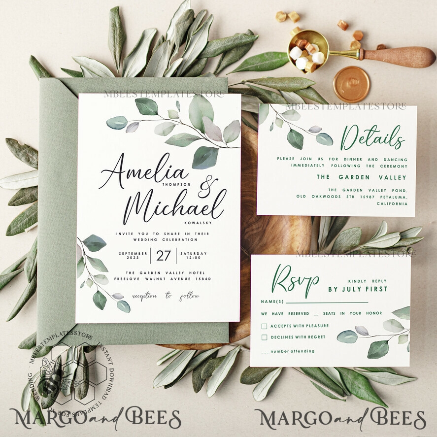 Sage Green Wedding Invitation Template Instant Download Greenery Wedding Invites Eucalyptus Garden Wedding Invitation Printable Sage Green Wedding Invitation Template Instant Download Greenery Wedding Invites Eucalyptus Garden Wedding Invitation Printable