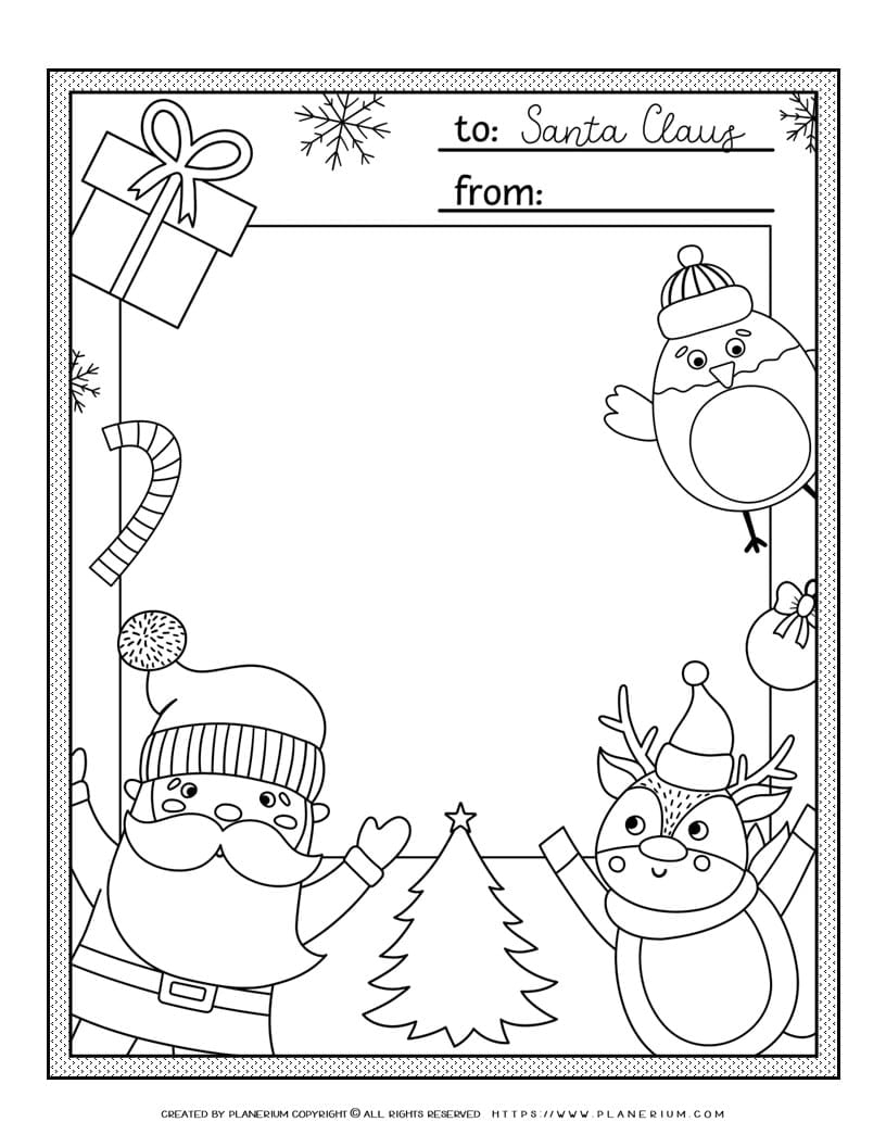 Santa Template Printable Santa Template Printable
